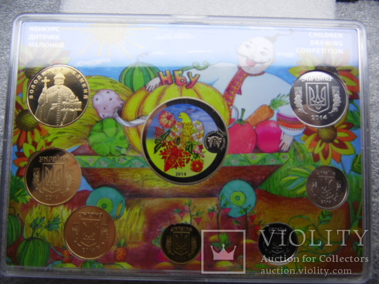 Річний набір обігових монет НБУ 2014 рік , Годовой набор обиходных монет НБУ 2014 год, фото №5