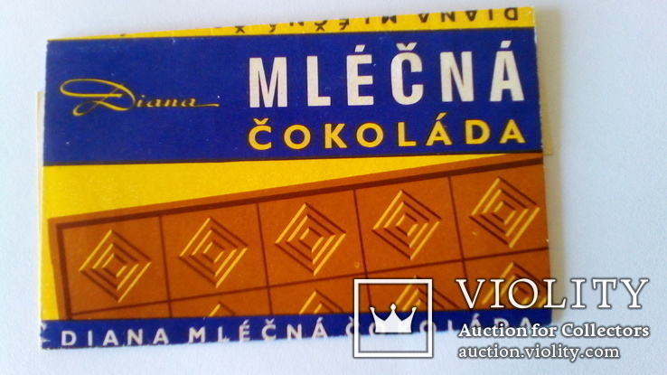 Обертка шоколадки "Mlecna", 25 гр. Чехия., фото №2