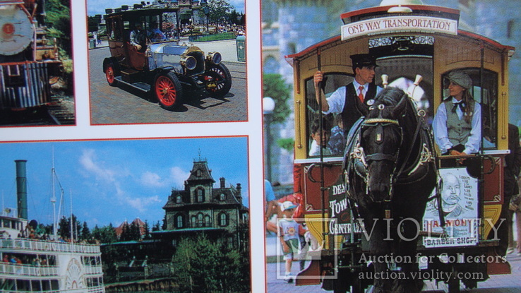Листівка "Паризький транспорт Діснейленду", ексклюзив, зроблено у Франції, оригінальна, фото №6