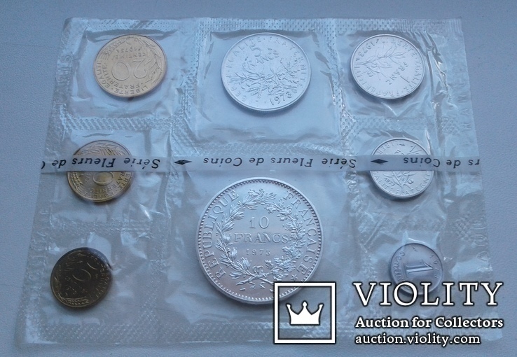 Франция 10 франков 1973г. в годовом наборе. UNC., фото №5