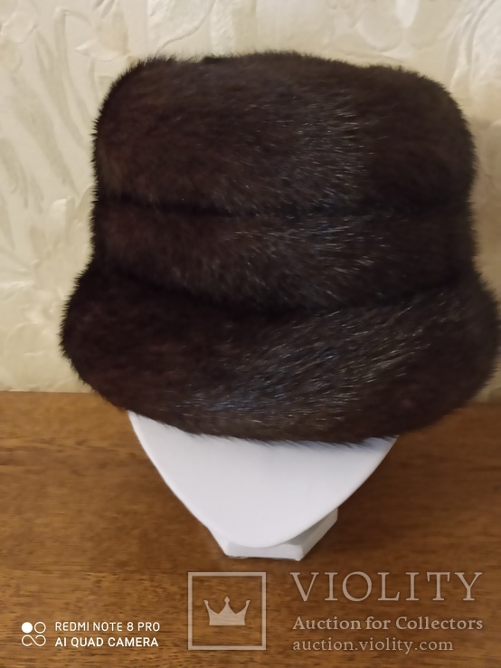 Норковая женская шапка, фото №3