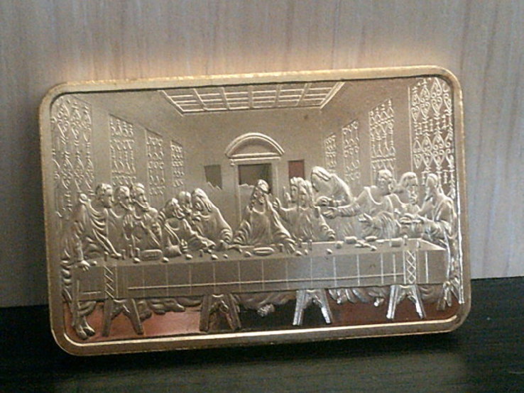 Памятный жетон Иисус - тайная вечеря (2 монеты+слиток), фото №10