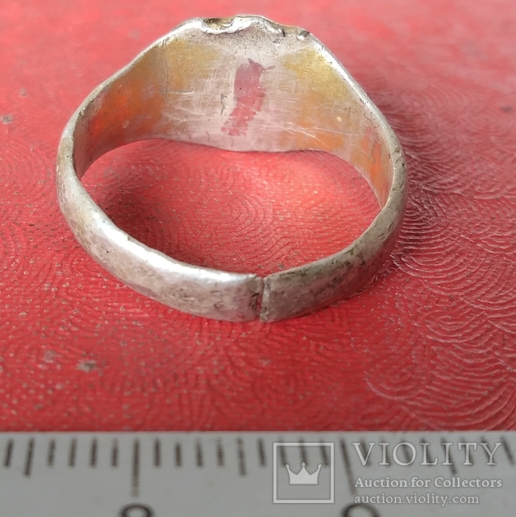 Перстень  серебряный 19 век, фото №4