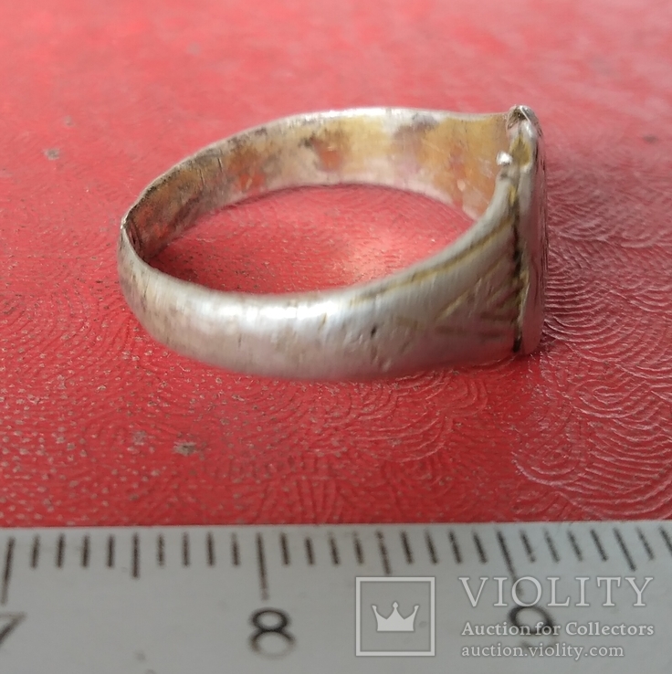 Перстень  серебряный 19 век, фото №5