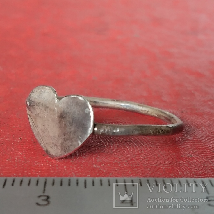 Перстень сердечко 19 век, фото №3