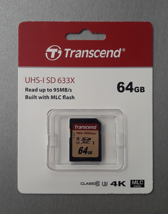 Карта памяти SDXC 64 Gb Transcend UHS-I U3 (TS64GSDU3), фото №2