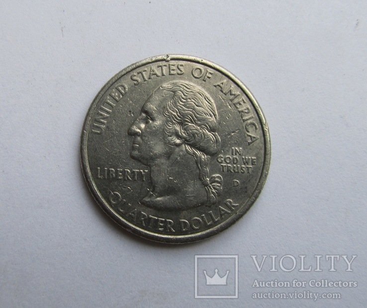 25 cents. U.S. Quarter, America, Kentucky D, 2001, photo number 3