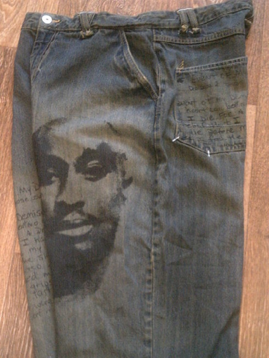 Макавели Mens Tupac Shakur - джинсы + футболка, numer zdjęcia 9