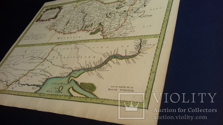 Боплан 1665 год Старинная карта Оригинал Гийом Левассёр де Боплан Подолия.Havete Podolie, фото №5