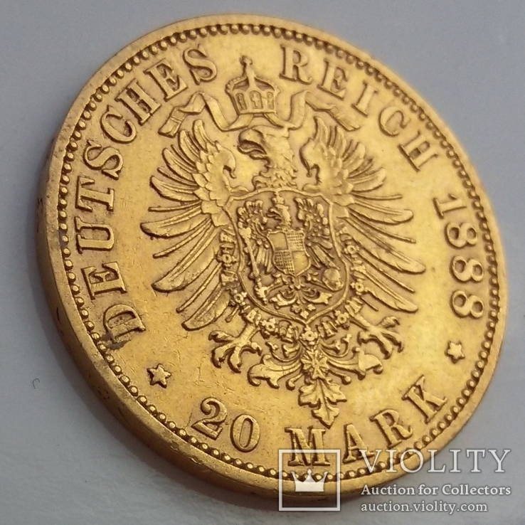 20 марок 1888 г (А)