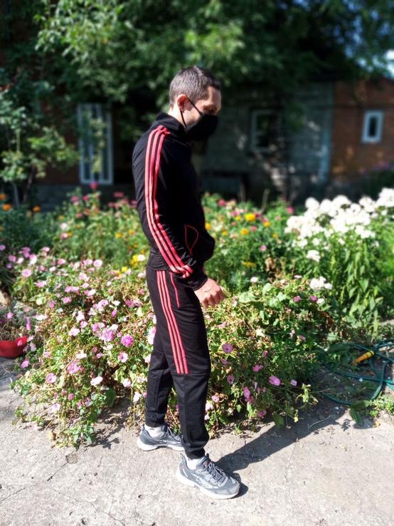 Мужской Трикотажный спортивный костюм Adidas (размер M), numer zdjęcia 4
