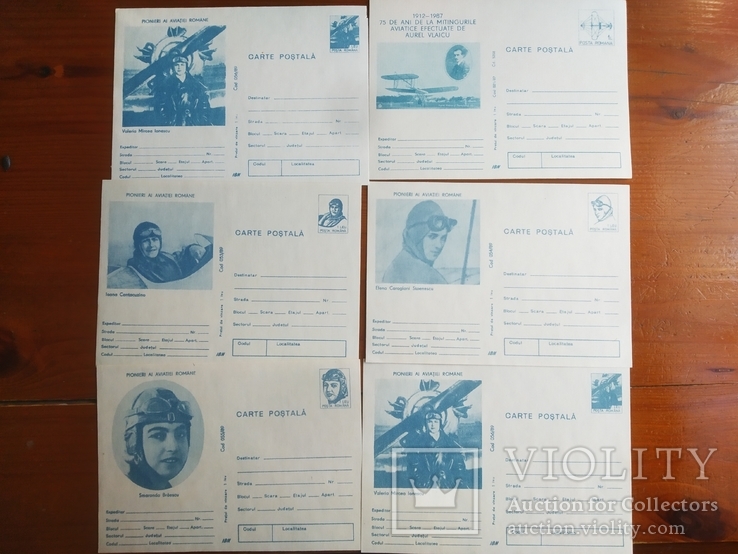 Почтовые карточки иностранные, авиация, марки, спецгашение, фото №4
