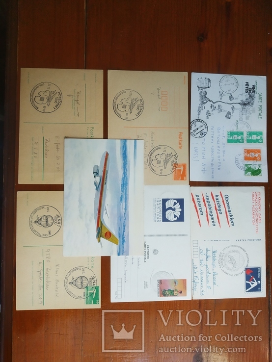 Почтовые карточки иностранные, авиация, марки, спецгашение, photo number 11