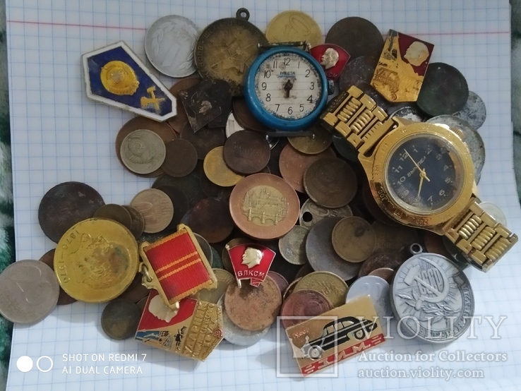 Монети СССР, медали,значки,іноземні монети, наручні годинники., фото №3