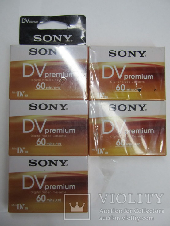 5 новых видеокасет Sony DVpremium. Mini DV. Япония.