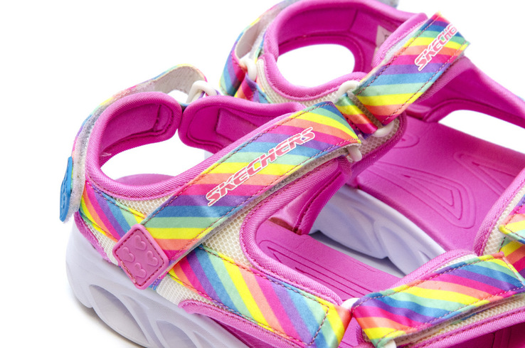 Сандалии Skechers Hypno-Splash Rainbow Lights. Стелька 23 см, numer zdjęcia 5
