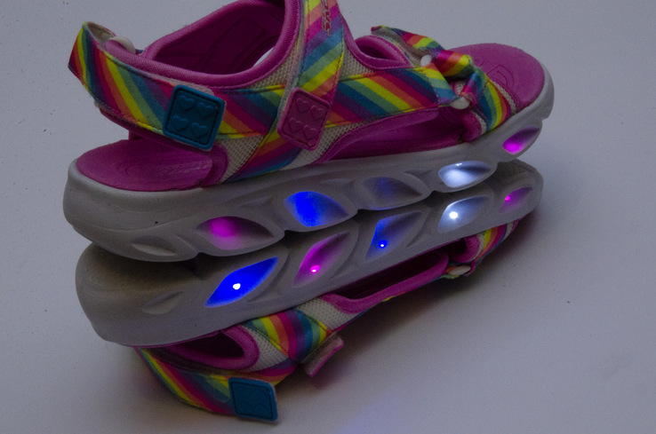 Сандалии Skechers Hypno-Splash Rainbow Lights. Стелька 23 см, numer zdjęcia 10