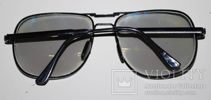Ретро солнцезащитные очки, слабозеркальное золочение, стекло/латунь., photo number 5