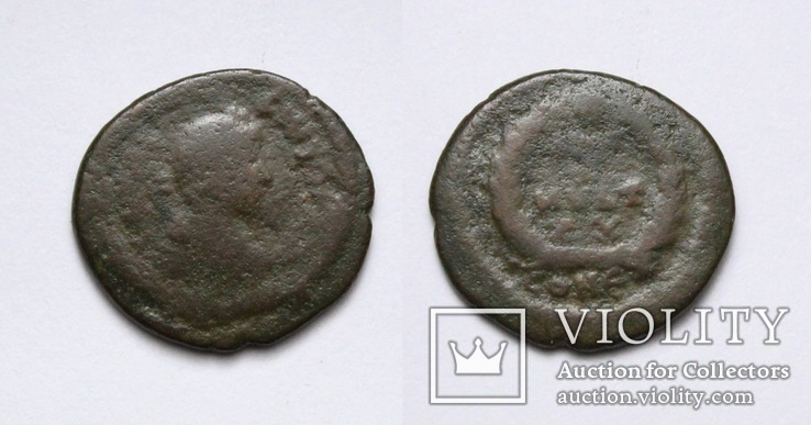 Валентиніан II, мідний нуммус, 378-383рр., м.Константинополь - VOT X MVLT XX / CONЄ