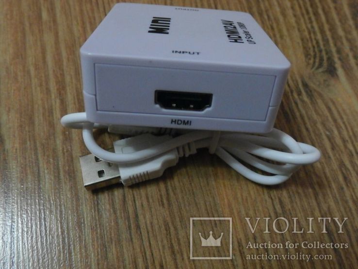 Конвертер Адаптор видеосигнала HDMI to AV (RCA) тюльпани, фото №6