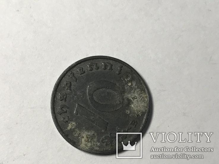 Серебро 2 рейхсмарок 1938 года "Гинденбург" Монета 10 пфеннигов, фото №5