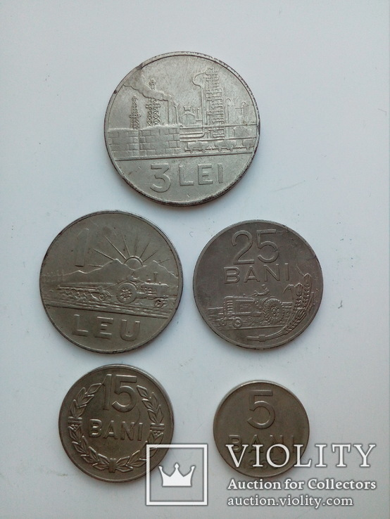 Монеты Румынии 1966 год, фото №3