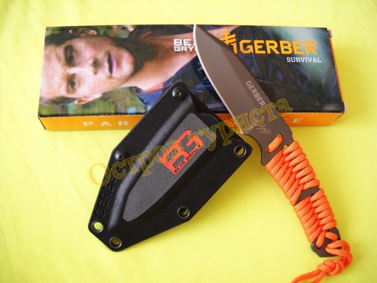Нож Gerber Survival Paracord Knife с ножнами реплика, photo number 2