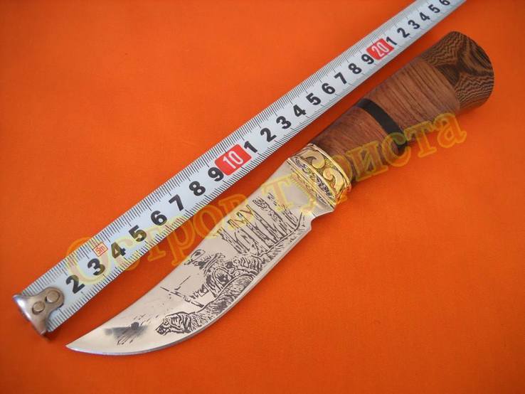 Нож туристический Охотник 1020 сталь 65х13, photo number 5