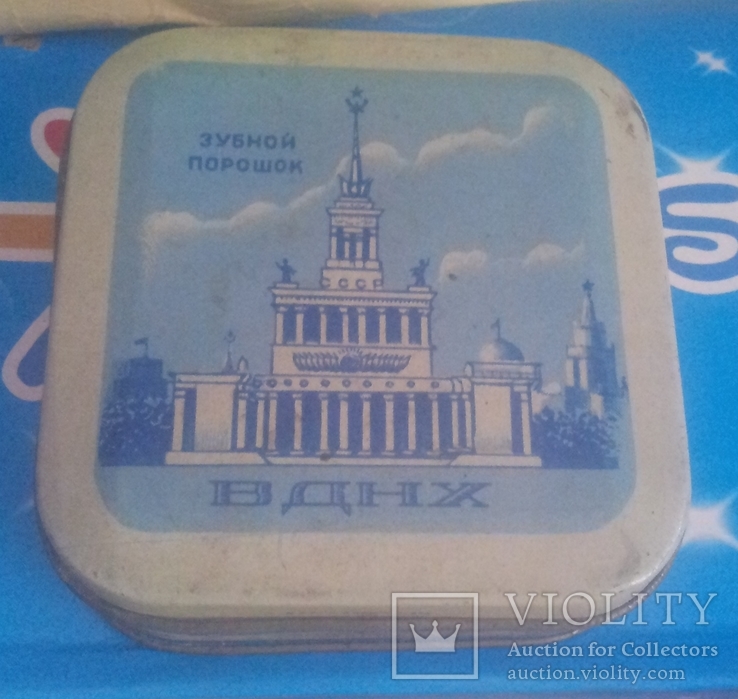 Коробка от зубного порошка "ВДНХ". 1964г. СССР, фото №2