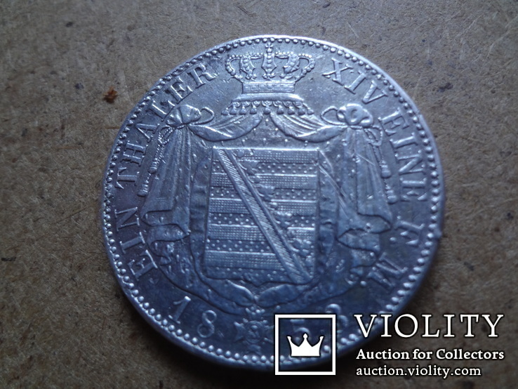 1 талер 1853 Саксония серебро (9.8.11)~, фото №4
