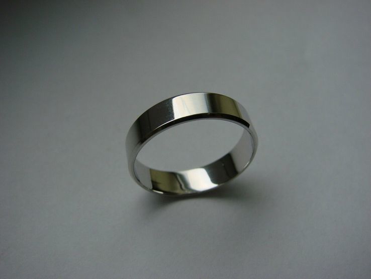  23,50 (размер) 5мм(ширина) Бесшовное обручальное кольцо (Американка) серебро(925), фото №6