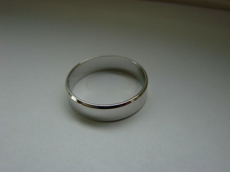  23,00 (размер) 5мм(ширина) Бесшовное обручальное кольцо (Американка) серебро(925), фото №5