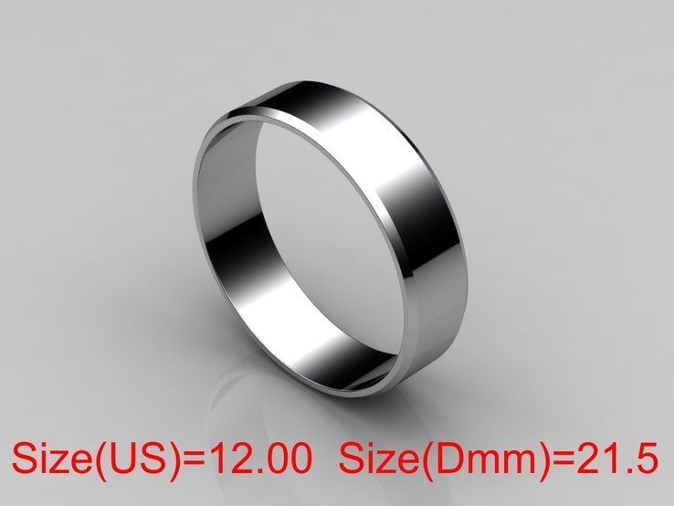  21,50 (размер) 5мм(ширина) Бесшовное обручальное кольцо (Американка) серебро(925), фото №2