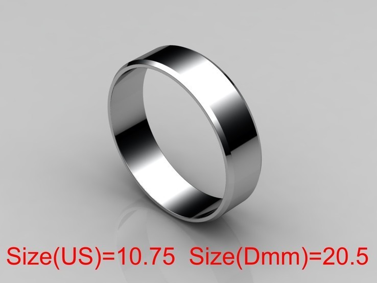  20,50 (размер) 5мм(ширина) Бесшовное обручальное кольцо (Американка) серебро(925), фото №2