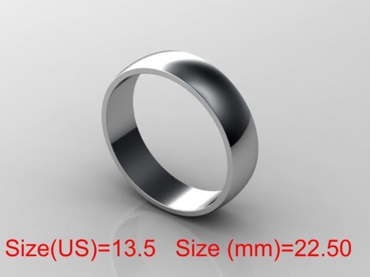  22,50 (размер) 5мм(ширина) Бесшовное обручальное кольцо серебро(925), фото №2