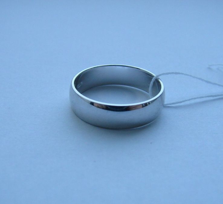 22,00 (размер) 5мм(ширина) Бесшовное обручальное кольцо серебро(925), фото №4