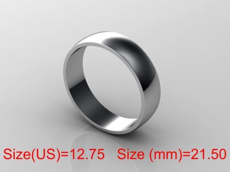  21,50 (размер) 5мм(ширина) Бесшовное обручальное кольцо серебро(925), фото №2