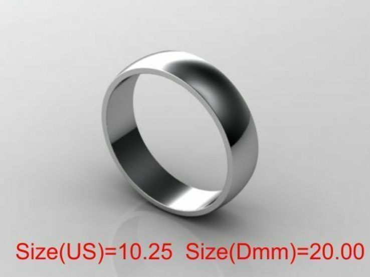  20,00 (размер) 5мм(ширина) Бесшовное обручальное кольцо серебро(925), фото №2