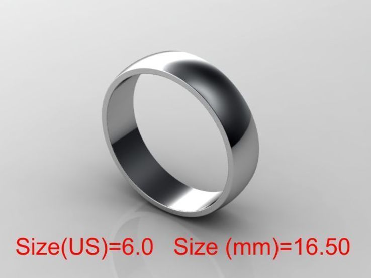  16,50 (размер) 5мм(ширина) Бесшовное обручальное кольцо серебро(925), фото №2