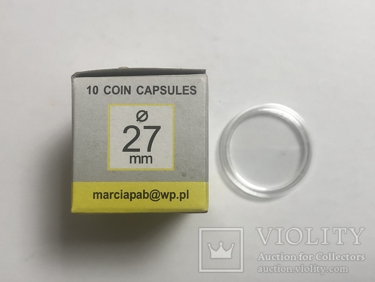 Капсули для монет 27 мм, 10 шт