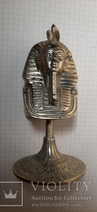Бюст фараона , латунь, фото №6