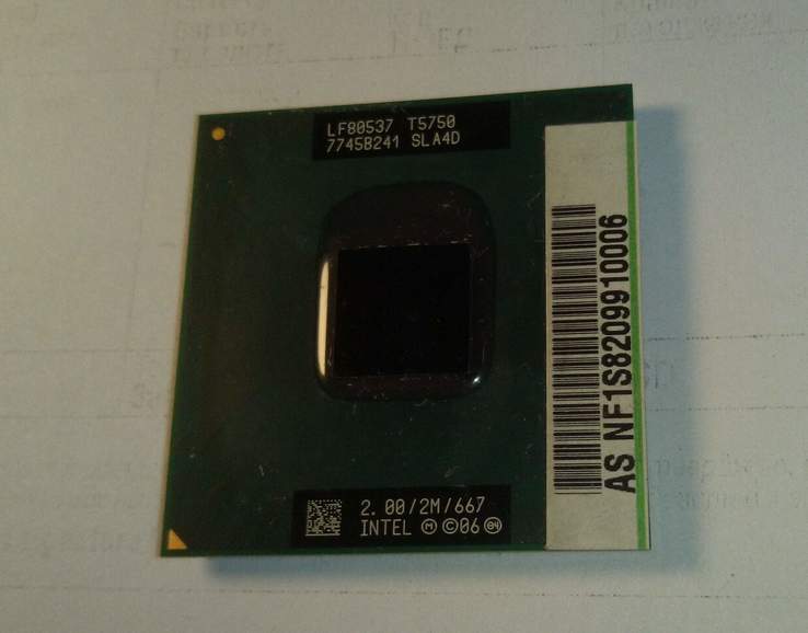  	Intel® Core™2 Duo Processor T5750 (2M Cache, 2.00 GHz, 667 MHz FSB), фото №2