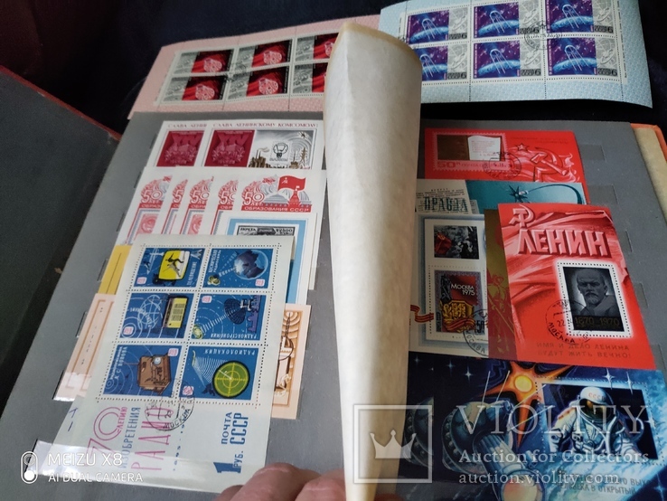 Кляссер с большим набором  марок и блоков СССР, фото №6