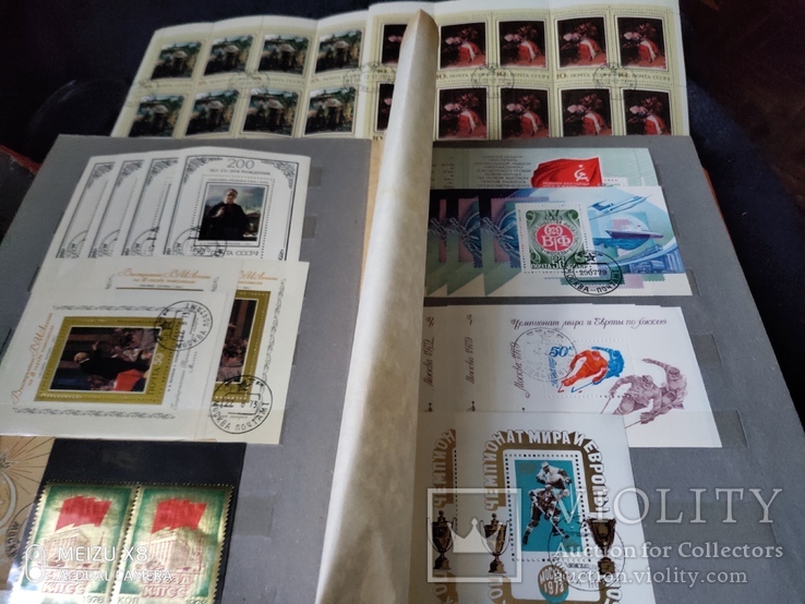 Кляссер с большим набором  марок и блоков СССР, фото №8