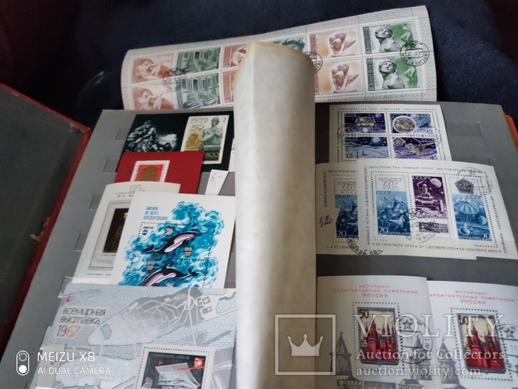 Кляссер с большим набором  марок и блоков СССР, фото №11