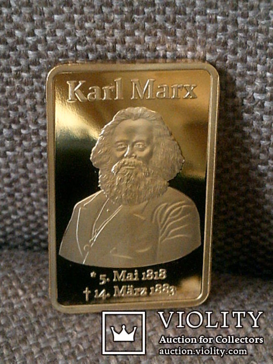 Слиток Карл Маркс реплика, фото №6