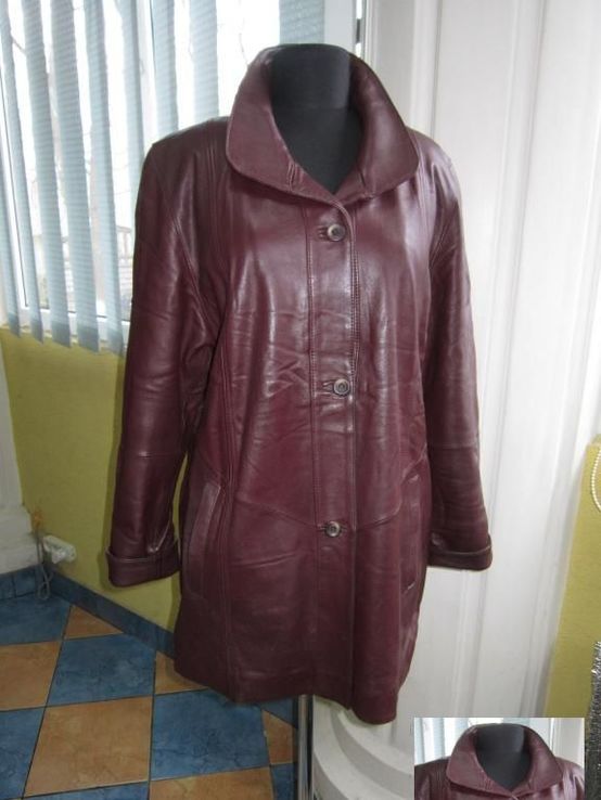 Классная женская кожаная куртка PETER HAHN. Германия. Лот 916, фото №3