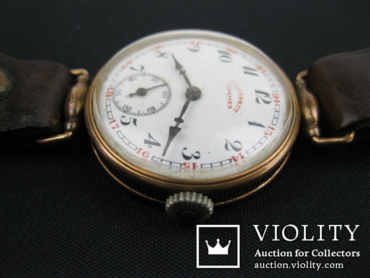 Гострест Точмех часы наручные 583 золотые СССР мужские, фото №4