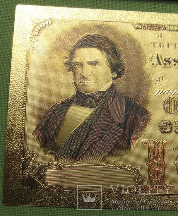 1000 долларов 1878 года, копия, пластик в фольге. Лот1., фото №3