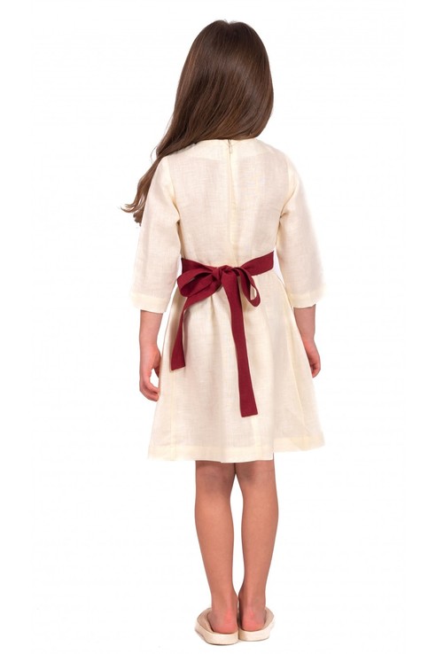 Вишита лляна сукня для дівчинки (6006), numer zdjęcia 6